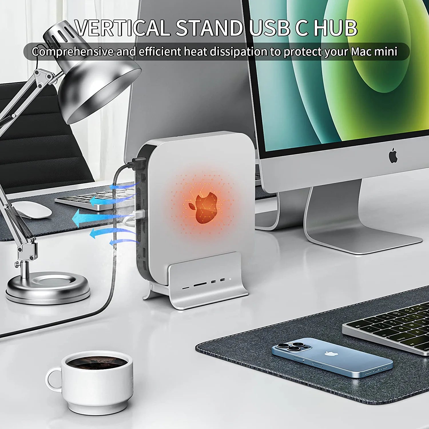 10GB TYPE-C Mac mini M1/M2 Stand & Docking Station | BD201A